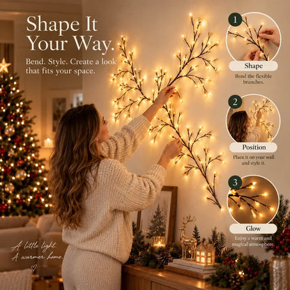 Branch Light Rattan Lamp Led